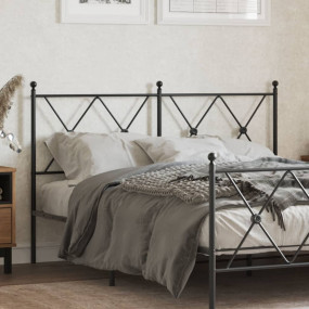 Headboard Black Steel Double Attractive Design Headboar...
