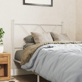 Headboard White Steel Twin Tough Headboard Rectangular