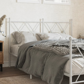 Headboard White Steel 54.0 inches wide Classic/Traditio...