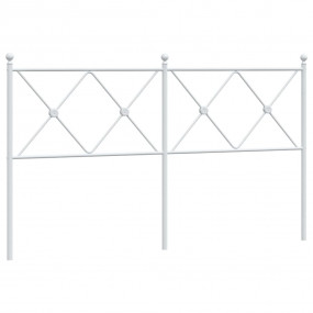 Headboard White Steel 59 in wide Durable Headboard