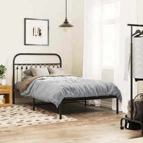 Bed Frame Black Steel Twin Bed Frame Rectangular Twin B...