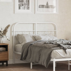Headboard White Steel Tall Double Bed Tough Headboard