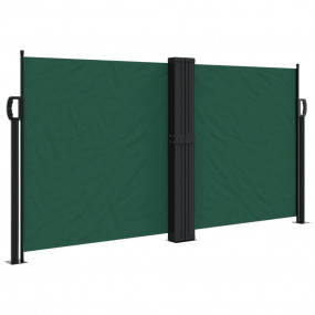 Retractable Side Awning Dark Green 100% polyester with ...