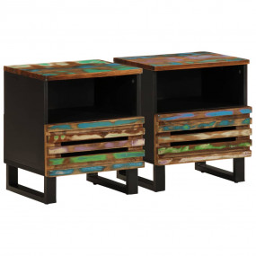 Bedside Cabinet Set of 2 Multicolour