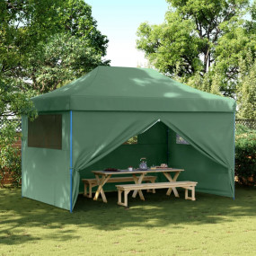 Party Tent Green, Blue Oxford fabric, Powder-coated ste...