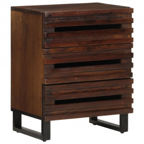 Bedside Cabinet Brown Solid mango wood Medium Storage