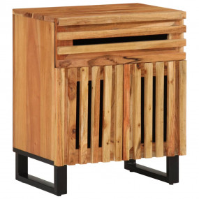 Bedside Cabinet Brown Solid mango wood Medium Bedside C...