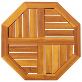 Table Top Natural Solid Acacia wood 19.7x19.7x0.8 in Du...