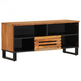 TV Cabinet Brown Solid Acacia wood Compact TV Cabinet