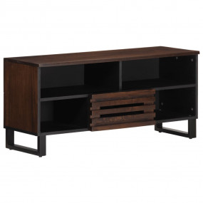 TV Cabinet Brown Solid mango wood, steel Medium TV Cabi...