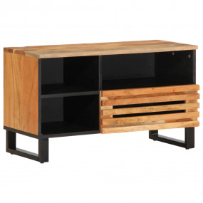 TV Cabinet Natural Acacia Solid Acacia wood, Steel Medi...