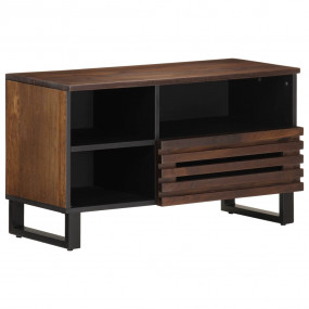 TV Cabinet Brown Solid mango wood, steel Medium TV Cabi...
