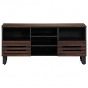 TV Cabinet Brown Solid mango wood, steel Medium TV Cabi...