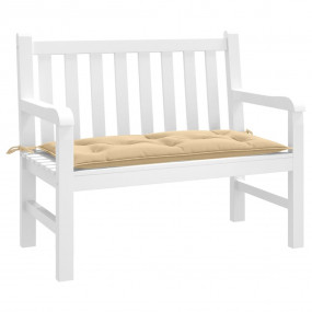 Garden Bench Cushion Melange beige 100% polyester 40x20...