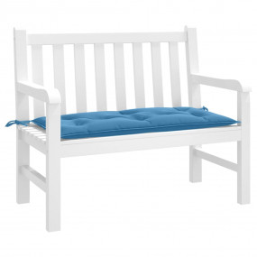 Garden Bench Cushion Melange Blue Fabric (100% polyeste...