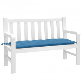 Garden Bench Cushion Melange Blue 100% Polyester
