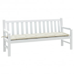 Garden Bench Cushion Melange cream 100% polyester