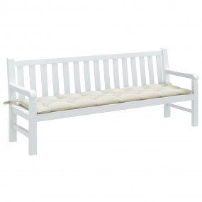 Garden Bench Cushion Melange Cream 100% polyester