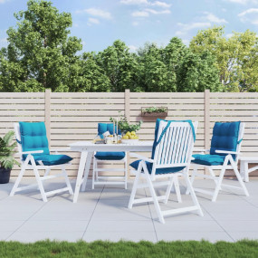 Lowback Chair Cushion Set of 4 Light blue