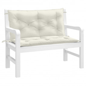 Garden Bench Cushion Melange cream 100% polyester 39.4x...