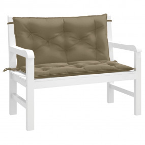 Garden Bench Cushion Melange Taupe Polyester 39.4 x 19....