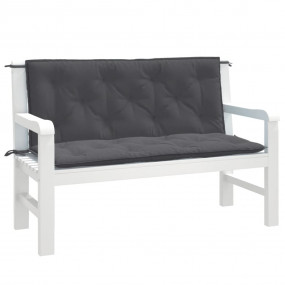 Garden Bench Cushion Melange Anthracite 100% polyester