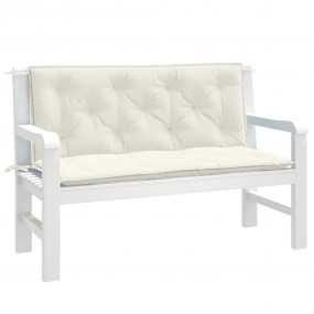 Garden Bench Cushion Melange cream 100% polyester 47.2x...