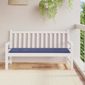 Garden Bench Cushion Navy Blue Oxford fabric (100% poly...