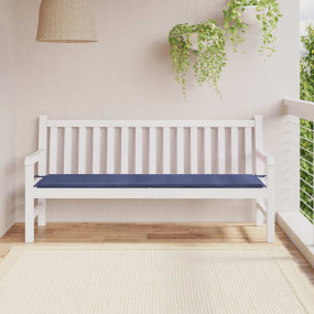 Garden Bench Cushion Navy Blue Oxford fabric with foam ...