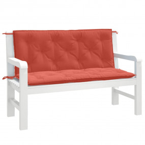 Garden Bench Cushion Melange Red 100% Polyester 47.2x19...