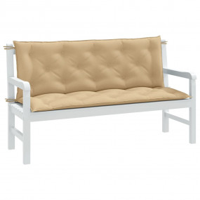 Garden Bench Cushion Melange beige Polyester 59.1 x 19....
