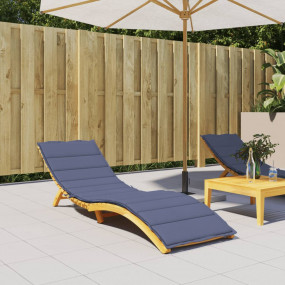 Sun Lounger Cushion Navy Blue Oxford Fabric (100% Polye...