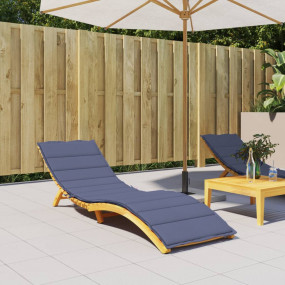 Sun Lounger Cushion Navy Blue Oxford Fabric (100% Polye...