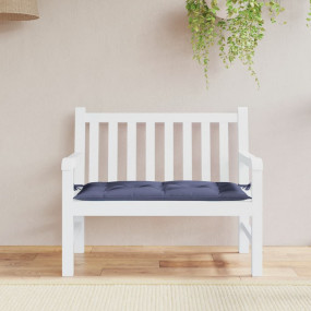 Garden Bench Cushion Navy Blue Oxford fabric (100% poly...