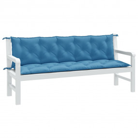 Garden Bench Cushion Melange blue 100% polyester