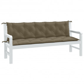 Garden Bench Cushion Melange Taupe 100% Polyester