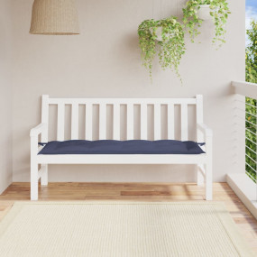 Garden Bench Cushion Navy blue Oxford fabric (100% poly...