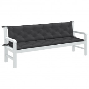 Garden Bench Cushion Melange anthracite 100% polyester