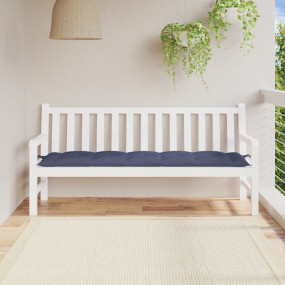Garden Bench Cushion Navy Blue Oxford fabric (100% poly...