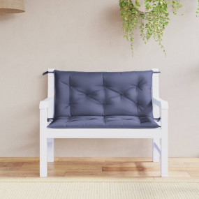 Garden Bench Cushion Set of 2 Navy blue