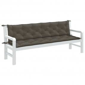 Garden Bench Cushion Melange dark grey 100% polyester
