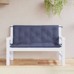Garden Bench Cushion Set of 2 Navy Blue Oxford fabric
