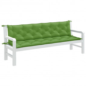 Garden Bench Cushion Melange Green 100% Polyester Large