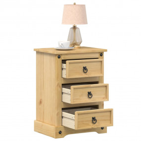 Bedside Cabinet Honey Solid pine wood, engineered wood,...
