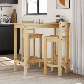 Bar Set Honey wood Solid pine furniture Simple Bar Set