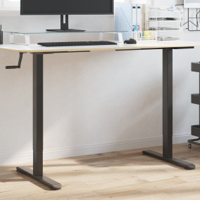 Standing Desk Frame Black Powder-coated steel Adjustabl...