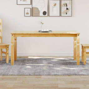 Dining Table Honey Brown Solid Pine Wood 63.0 x 31.5 x ...