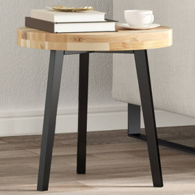 Table Top Natural Acacia Solid Acacia Wood Medium Round...
