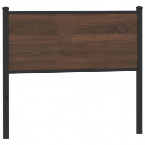 Headboard Brown oak Engineered wood and steel Twin Clas...