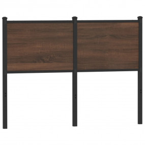 Headboard Brown oak Engineered wood and steel Twin Dura...